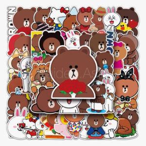 Sticker สติกเกอร์ ลายหมีบราวน์