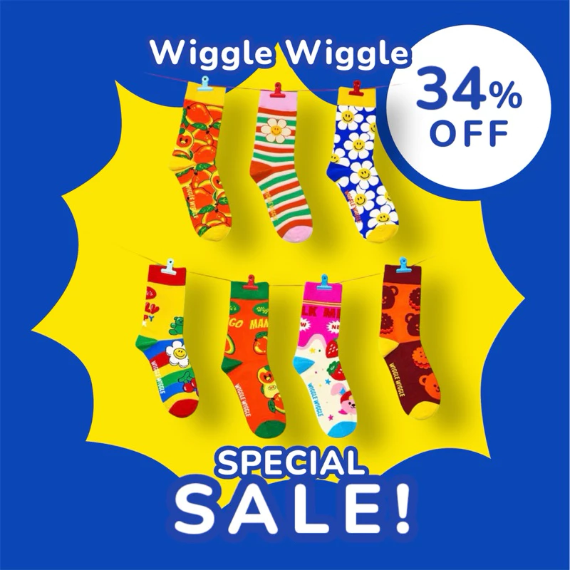 Wiggle Wiggle Pattern Socks
