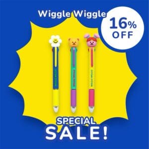Wiggle Figure Multi 4 Color Ball Pen