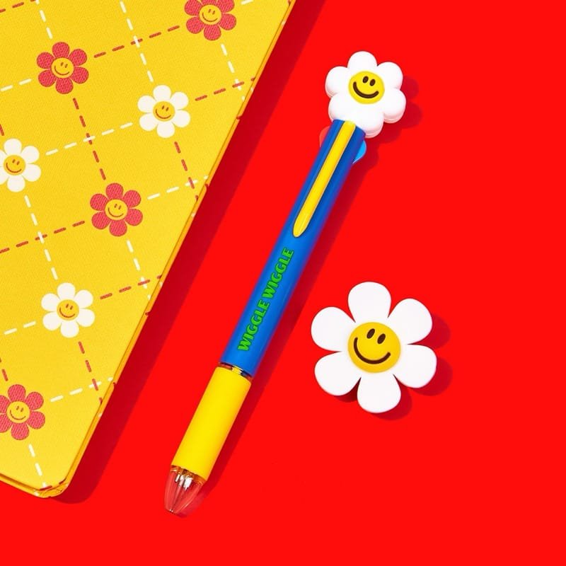 Wiggle Figure Multi 4 Color Ball Pen