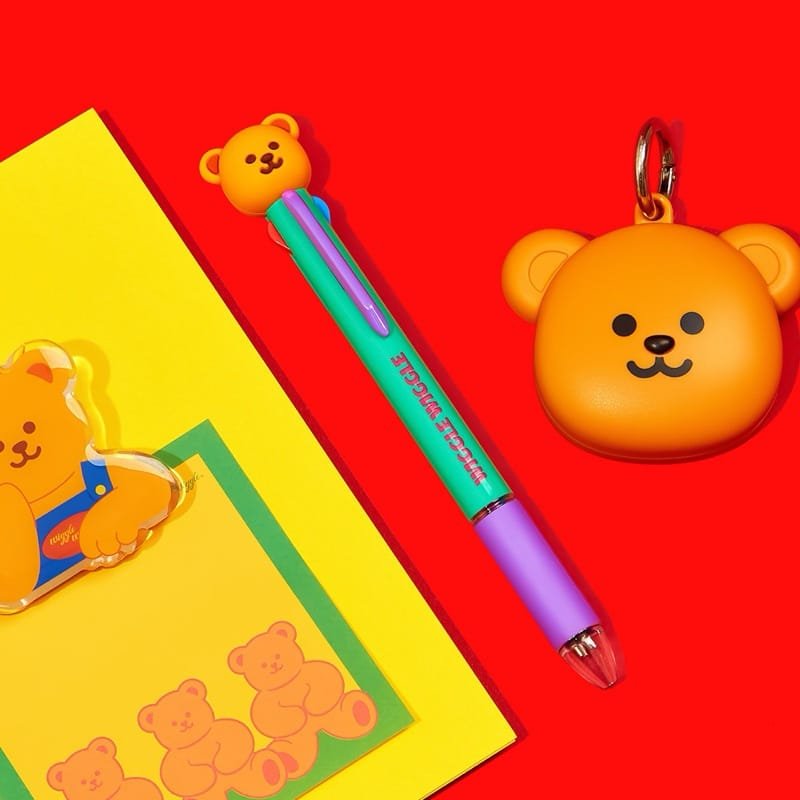 Wiggle Figure Multi 4 Color Ball Pen