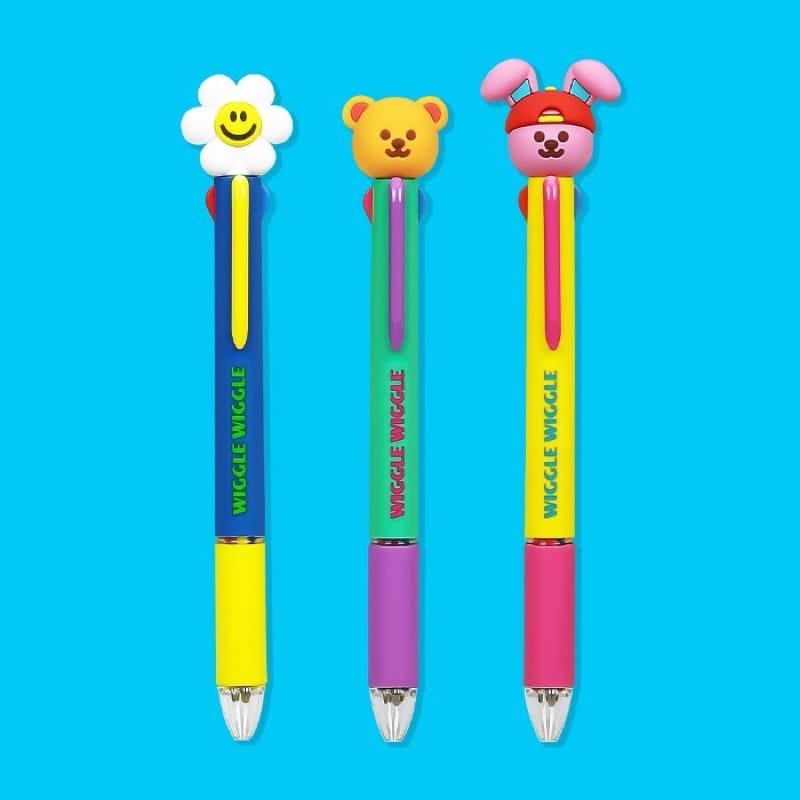 Wiggle Figure Multi 4 Color Ball Pen